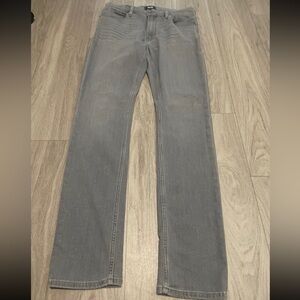 PAIGE Gray Straight Leg Jeans